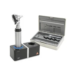 Otoskop HEINE BETA 400 F.O. LED, mit Ladegriff, Ladegerät, Lasergravur