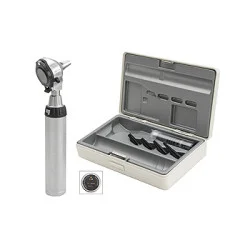 Otoskop HEINE BETA 400 F.O. LED, mit USB Ladegriff, Kabel, Netzteil, Lasergravur