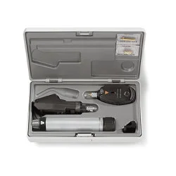 Ophthalmoskop Set HEINE BETA 200, mit Strich- Skiaskop, Batteriegriff 2,5V, im Hartschalenetui