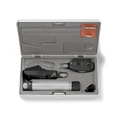 Ophthalmoskop Set HEINE BETA 200 S, mit Strich- Skiaskop, Batteriegriff 2,5V, im Hartschalenetui