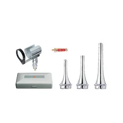 Veterinär Otoskop HEINE G100 LED, mit USB-Ladegriff, Kabel,Netzteil,Spekulas,Etui,Gravur