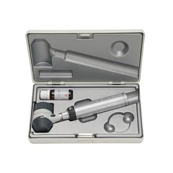 Dermatoskop HEINE DELTA 20 T LED, mit USB-Ladegriff, Kabel, Netzteil, Etui, Gravur