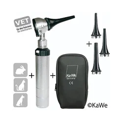 Otoskop EUROLIGHT VET C 30, inklusive 3 Dauer-Ohrtrichtern, d=4, 5, 7mm