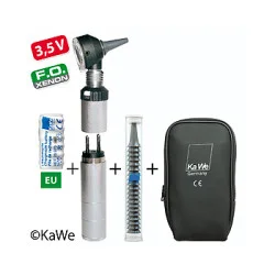 Otoskop COMBILIGHT F.O. 30, 3,5V / 240V, mit Steckerladegriff und Lasergravur