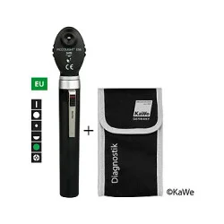 Ophthalmoskop PICCOLIGHT E56, 2,5 V, night, Grünfilter, EU-Version, mit Lasergravur