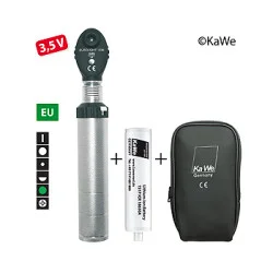 Ophthalmoskop  EUROLIGHT E36, 3,5 V, EU-Version, mit Ladegriff und Akku, in Reißverschlusstasche