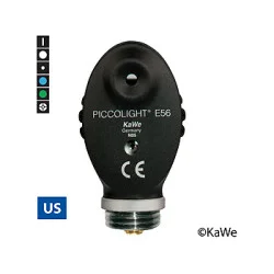 Ophthalmoskop-Kopf PICCOLIGHT E56, night, Blaufilter, 2,5 V, USA-Version mit 6 Blenden
