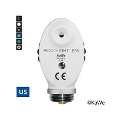 Ophthalmoskop-Kopf PICCOLIGHT E56, stone, Blaufilter, 2,5 V, USA-Version mit 6 Blenden