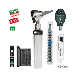 Diagnostik-Set, Otoskop EUROLIGHT F.O.30 LED und Ophthalmoskop E36 (EU) 3,5V mit Zubehör und Gravur