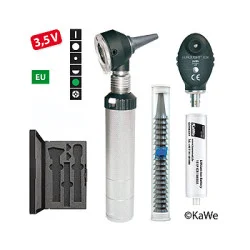 Diagnostik-Set, Otoskop COMBILIGHT F.O.30 und Ophthalmoskop E36 (EU) 3,5V mit Zubehör und Gravur
