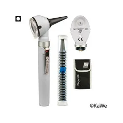 PICCOLIGHT C Set, Otoskop und Ophthalmoskop, stone, mit Zubehör und Lasergravur