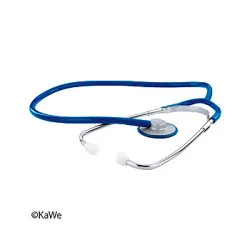 Single Flachkopf-Stethoskop, blau, Aluminium