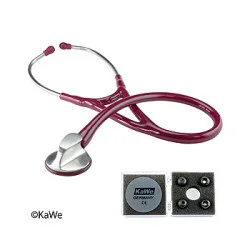 Top-Kardiologie Stethoskop, Edelstahl, burgunder