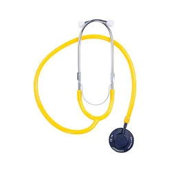 LuxaScope Sonus Flat Flex Stethoskop gelb, Flachkopfstethoskop mit Wechselmembran