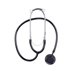 LuxaScope Sonus Flat Flex Stethoskop schwarz, Flachkopfstethoskop mit Wechselmembran
