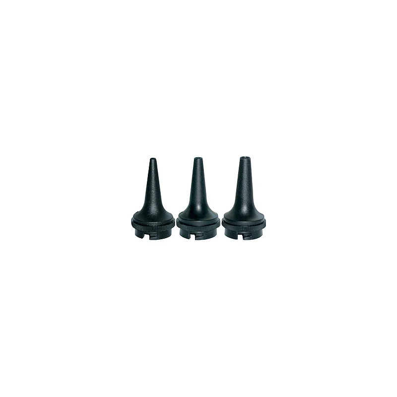 Reusable ear funnel set, Ø 2.5 / 3.5 / 4.5 mm, for