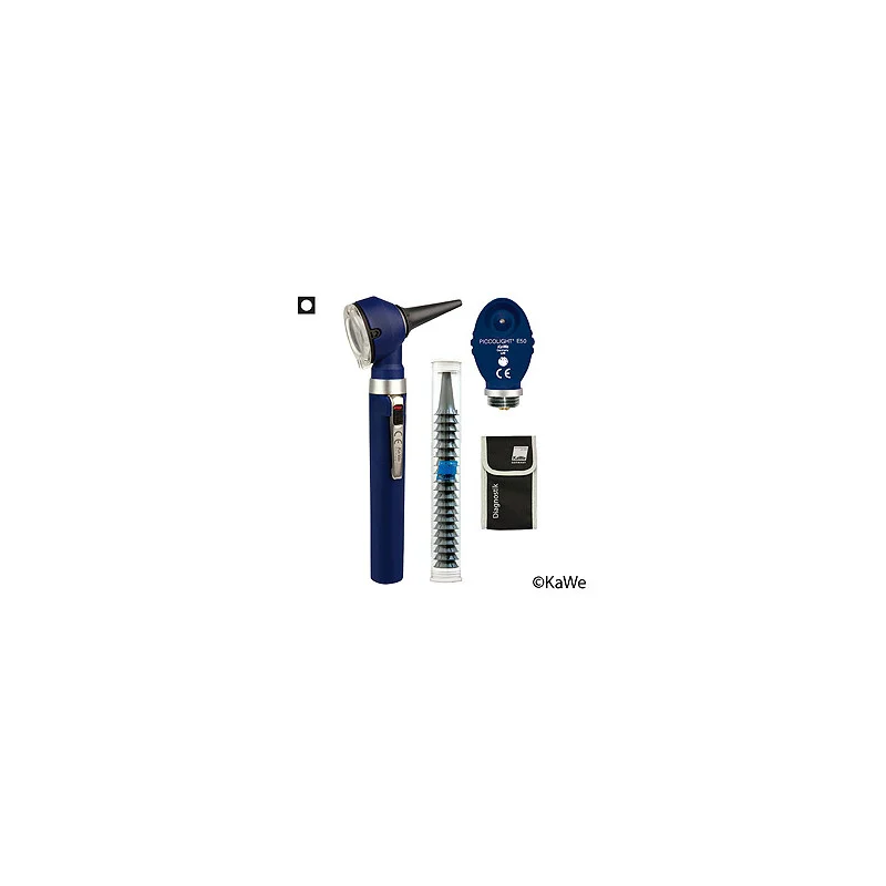 PICCOLIGHT C Set, Otoskop und Ophthalmoskop, sky, mit Zubehör und Lasergravur
