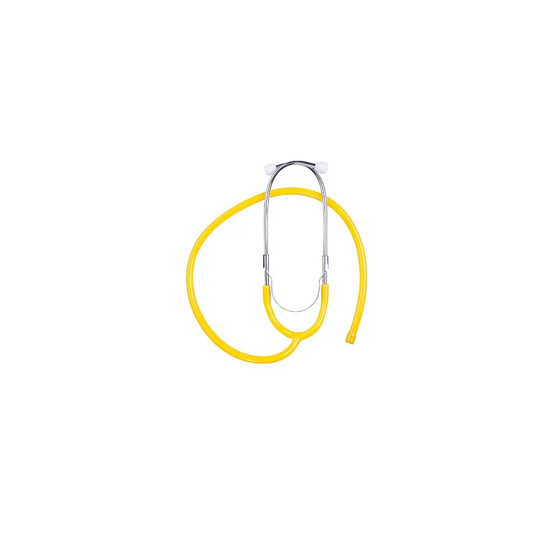 Ohrbügel aus Aluminium mit Schlauch, gelb, für LuxaScope Sonus Flat Flex Stethoskop