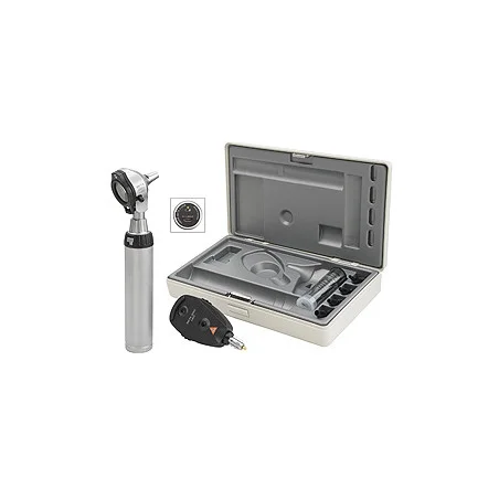 Diagnostik Set HEINE BETA 200 F.O. LED, mit USB Ladegriff, Kabel, Netzteil, Tips, Gravur