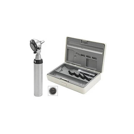 Otoskop HEINE BETA 400 F.O. LED, mit USB Ladegriff, Kabel, Netzteil, Lasergravur