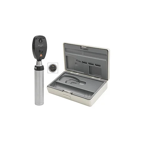 Ophthalmoskop HEINE BETA 200 LED mit BETA4 USB Ladegriff, Kabel, Netzteil, Etui, Gravur