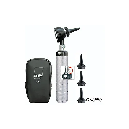 Otoskop COMBILIGHT C10 mit Plastikkopf, 2,5 V, mit Lasergravur