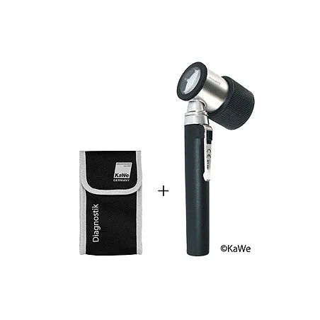 Dermatoskop PICCOLIGHT D, 2,5 V, night, inklusive Stofftasche, mit Lasergravur