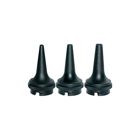 Reusable ear funnel set, Ø 2.5 / 3.5 / 4.5 mm, for