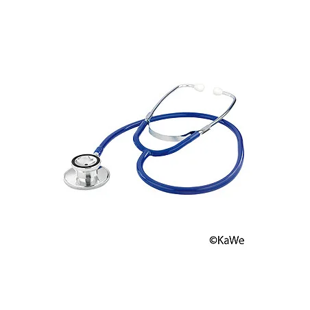 Double twin-head stethoscope, blue