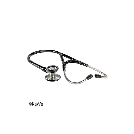 Profi-Kardiologie Stethoskop, Edelstahl, schwarz