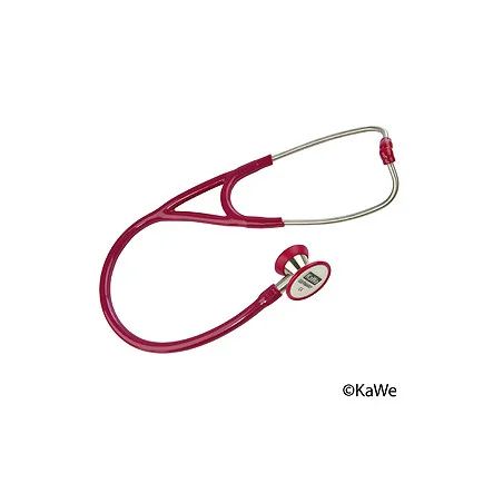 Profi-Kardiologie Stethoskop, Edelstahl, burgunder