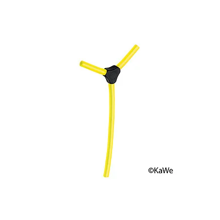 Y-hose, approx.55 cm long, yellow