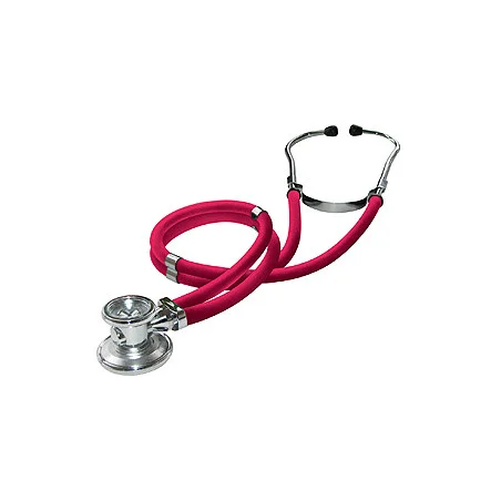 Rapport-Stethoskop, umschaltbar, 55cm, rot, komplett mit Ersatzteil-Set