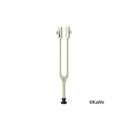 Stimmgabel nach Rydel Seiffer, c128/C64, mit Fuß und abnehmbarem Schieber