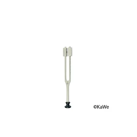 Stimmgabel nach Lucae, c128, mit Dämpfer und Kunststofffuß