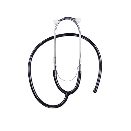 Ohrbügel aus Aluminium mit Schlauch, schwarz, für LuxaScope Sonus Flat Flex Stethoskop