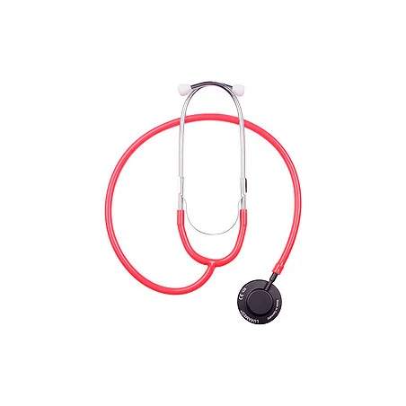LuxaScope Sonus Flat Flex Stethoskop rot, Flachkopfstethoskop mit Wechselmembran
