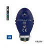 Ophthalmoskop-Kopf PICCOLIGHT E56, sky, Blaufilter, 2,5 V, USA-Version mit 6 Blenden