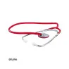 Single Flachkopf-Stethoskop, rot, Aluminium