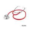 Double twin-head stethoscope, red